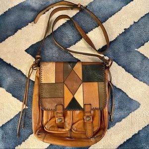Patricia Nash Leather Stitch Cross Body Handbag